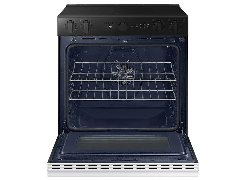 Samsung NSE6DB850012 Bespoke 6.3 cu. ft. Smart Slide-In Electric Range with Air Sous Vide & Air Fry in White Glass - Image 4