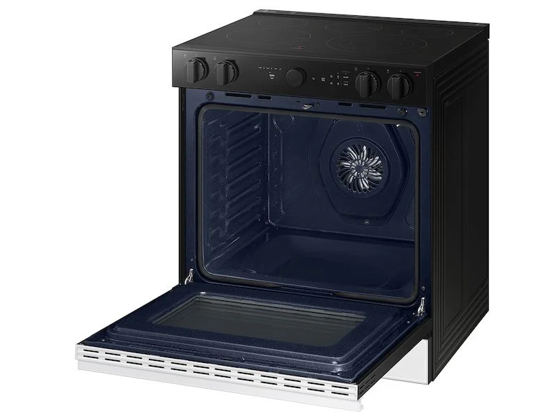 Samsung NSE6DB850012 Bespoke 6.3 cu. ft. Smart Slide-In Electric Range with Air Sous Vide & Air Fry in White Glass - Image 9