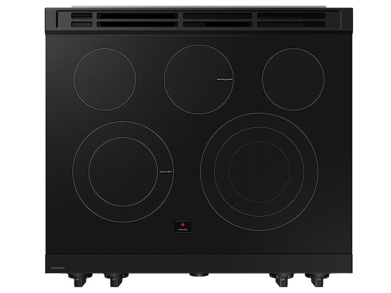 Samsung NSE6DB850212 Bespoke 6.3 cu. ft. Smart Slide-In ENERGY STAR® Certified Electric Range with Air Fry in White Glass - Image 7