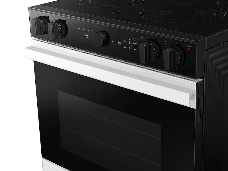 Samsung NSE6DB850212 Bespoke 6.3 cu. ft. Smart Slide-In ENERGY STAR® Certified Electric Range with Air Fry in White Glass - Image 8