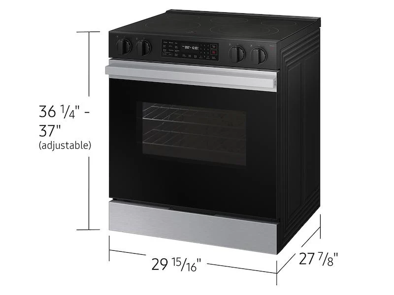 Samsung NSE6DG8100SR Bespoke 6.3 cu. ft. Smart Slide-In Electric Range with Precision Knobs in Stainless Steel - Image 2