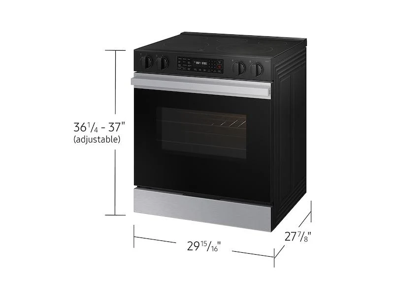 Samsung NSE6DG8300SR Bespoke 6.3 cu. ft. Smart Slide-In Electric Range with Air Fry & Precision Knobs in Stainless Steel - Image 2