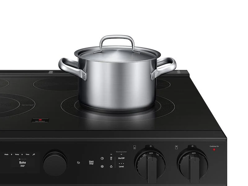 Samsung NSE6DG8500MT Bespoke 6.3 cu. ft. Smart Slide-In Electric Range with Air Sous Vide & Air Fry in Matte Black Steel - Image 5