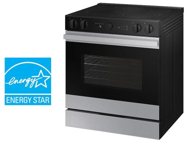 Samsung NSE6DG8502SR Bespoke 6.3 cu. ft. Smart Slide-In ENERGY STAR® Certified Electric Range with Air Fry in Stainless Steel - Image 3