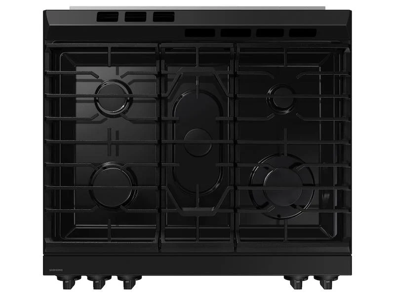 Samsung NSG6DG8100MT Bespoke 6.0 cu. ft. Smart Slide-In Gas Range with Precision Knobs in Matte Black Steel - Image 6
