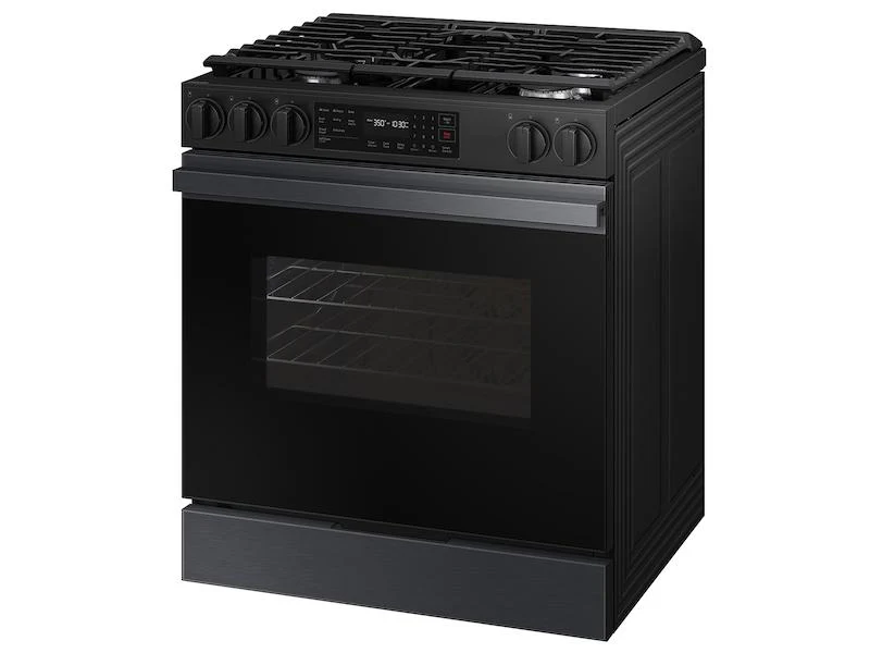 Samsung NSG6DG8100MT Bespoke 6.0 cu. ft. Smart Slide-In Gas Range with Precision Knobs in Matte Black Steel - Image 8