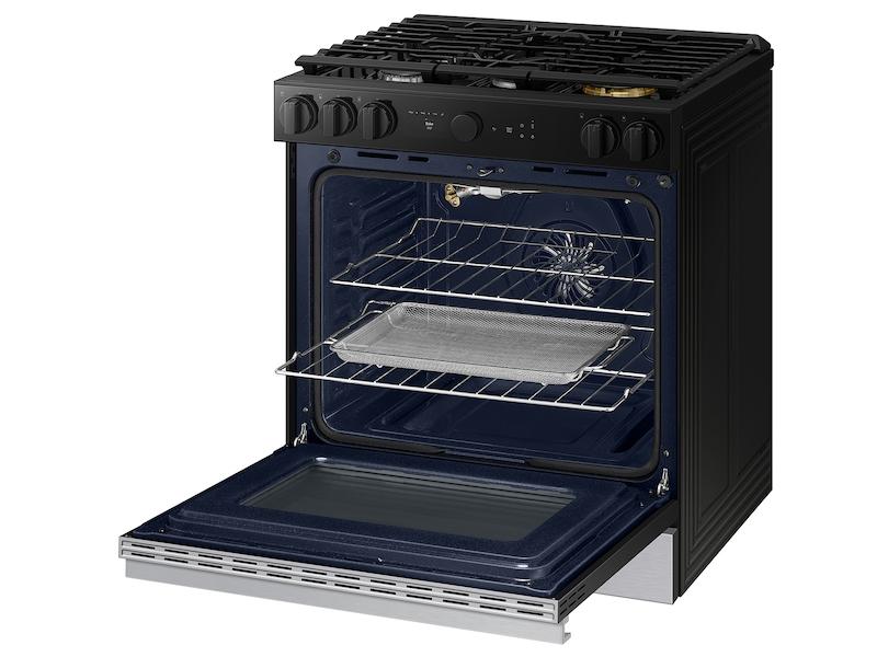 Samsung NSG6DG8500SR Bespoke 6.0 cu. ft. Smart Slide-In Gas Range with Air Sous Vide & Air Fry in Stainless Steel - Image 10