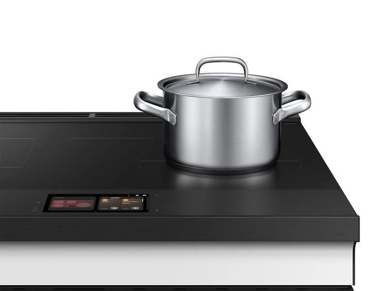 Samsung NSI6DB990012 Bespoke 6.3 cu. ft. AI Slide-In Induction Range with AI Hub™ & Smart Oven Camera in White Glass - Image 11