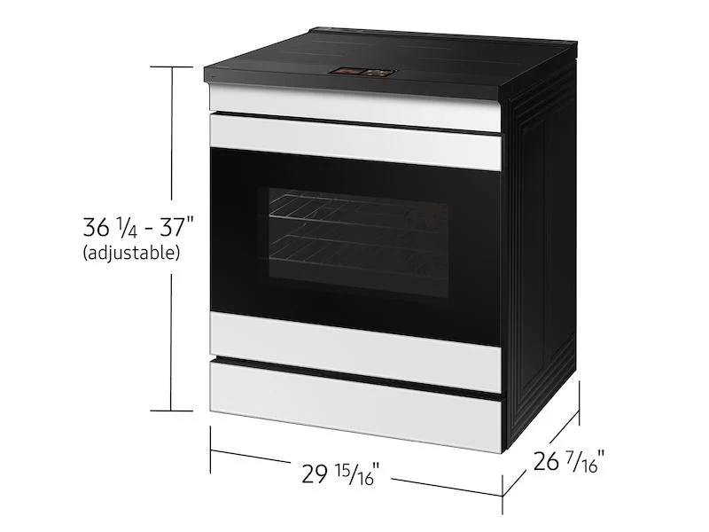 Samsung NSI6DB990012 Bespoke 6.3 cu. ft. AI Slide-In Induction Range with AI Hub™ & Smart Oven Camera in White Glass - Image 3
