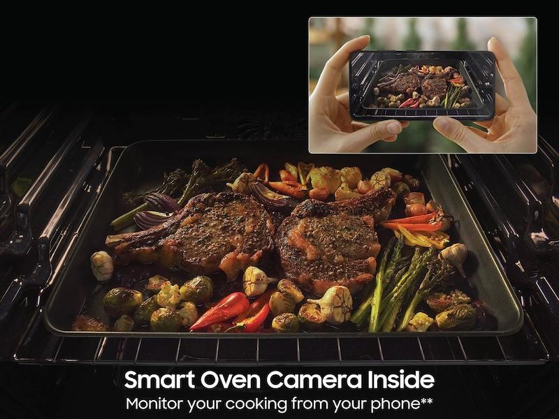 Samsung NSI6DB990012 Bespoke 6.3 cu. ft. AI Slide-In Induction Range with AI Hub™ & Smart Oven Camera in White Glass - Image 8