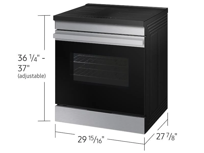 Samsung NSI6DG9100SR Bespoke 6.3 cu. ft. Smart Slide-In Induction Range with Anti-Scratch Glass Cooktop in Stainless Steel - Image 2