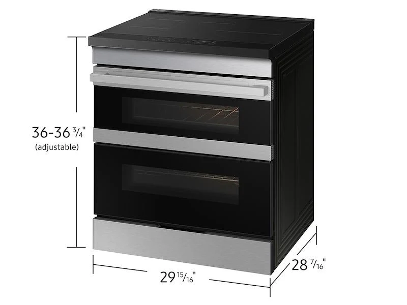 Samsung NSI6DG9550SR Bespoke Smart Slide-In Induction Range 6.3 cu. ft. with Flex Duo™ & Ambient Edge Lighting™ in Stainless Steel - Image 2