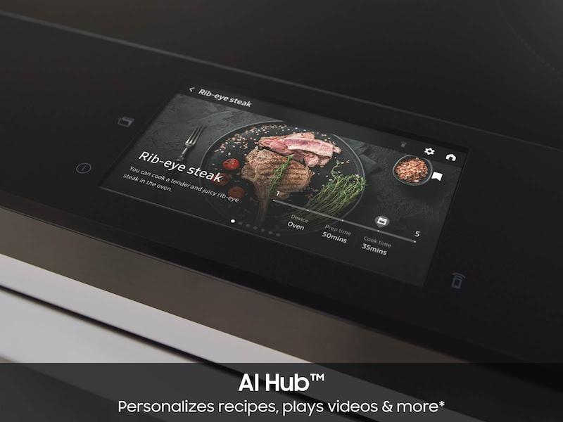 Samsung NSI6DG9900SR Bespoke 6.3 cu. ft. AI Slide-In Induction Range with AI Hub™ & Smart Oven Camera in Stainless Steel - Image 7