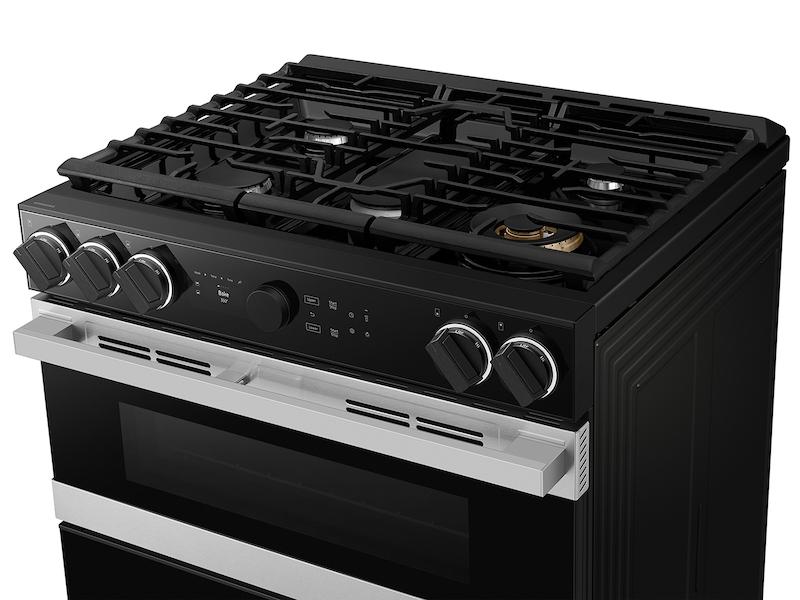 Samsung NSY6DG8550SR Bespoke Smart Slide-In Dual Fuel Range 6.3 cu. ft. with Flex Duo™ & Illuminated Precision Knobs in Stainless Steel - Image 10