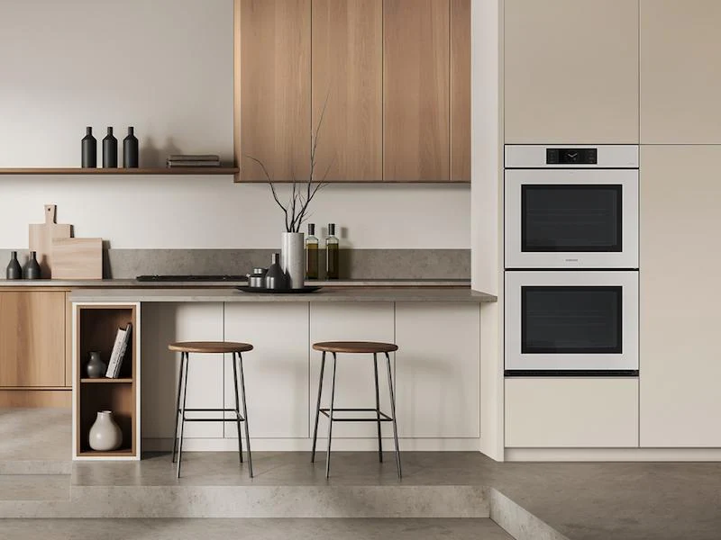 Samsung NV51CB700D12AA Bespoke 30" White Glass Double Wall Oven with AI Pro Cooking™ Camera - Image 3