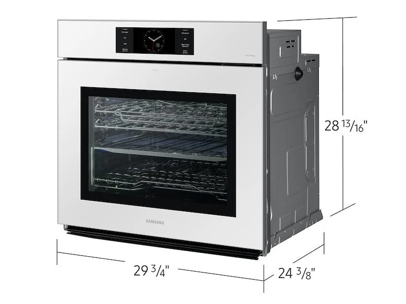 Samsung NV51CB700S12AA Bespoke 30" White Glass Single Wall Oven with AI Pro Cooking™ Camera - Image 2