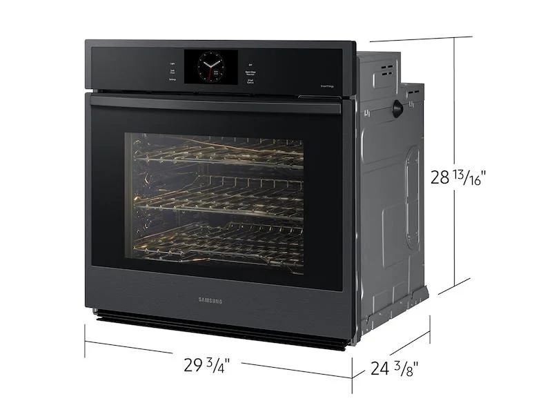 Samsung NV51CG600SMTAA 30" Single Wall Oven with Steam Cook in Matte Black - Image 2