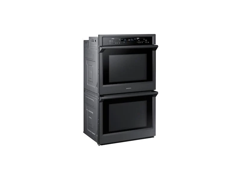 Samsung NV51K6650DG 30" Smart Double Electric Wall Oven with Steam Cook in Black Stainless Steel - Image 2