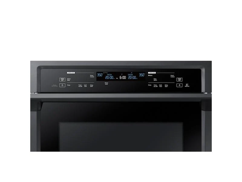 Samsung NV51K6650DG 30" Smart Double Electric Wall Oven with Steam Cook in Black Stainless Steel - Image 3