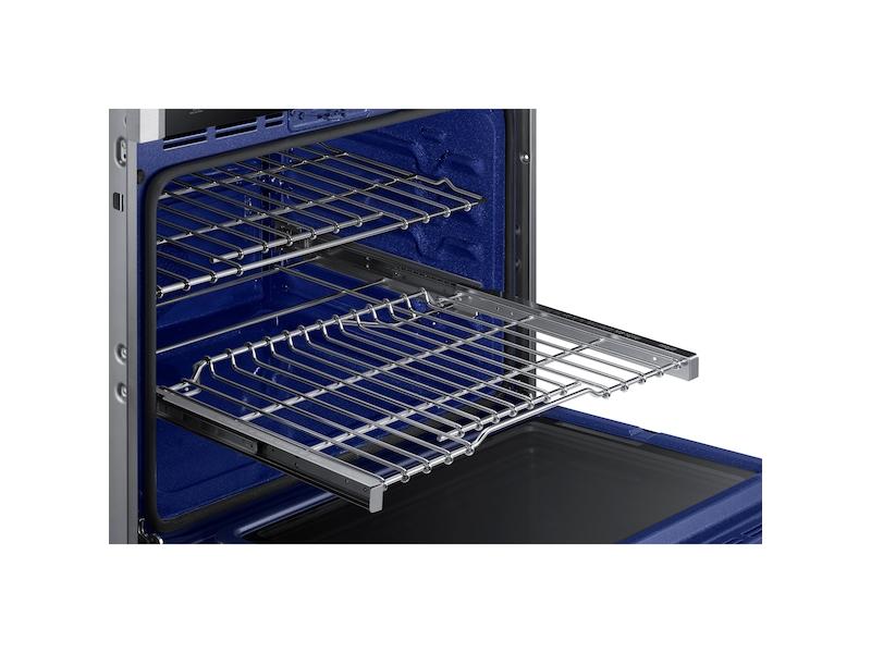 Samsung 30" Smart Double Electric Wall Oven with Steam Cook in Stainless Steel - Image 5