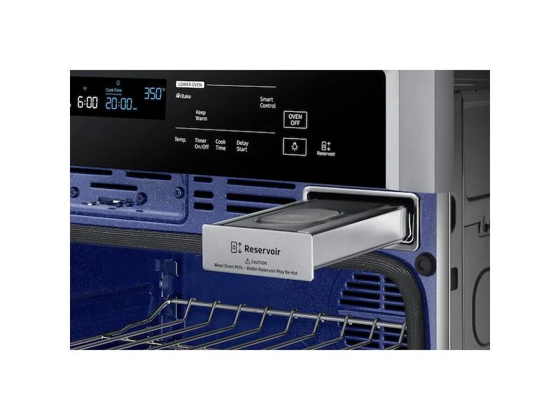 Samsung 30" Smart Double Electric Wall Oven with Steam Cook in Stainless Steel - Image 6