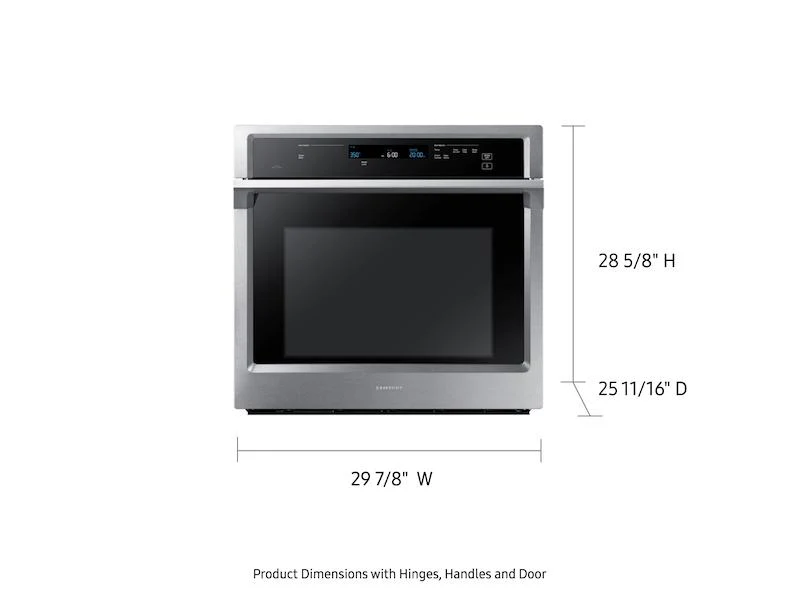 Samsung NV51K6650SS 30" Smart Single Electric Wall Oven with Steam Cook in Stainless Steel - Image 3