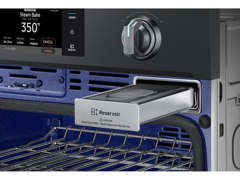 Samsung 30" Smart Single Wall Oven with Flex Duo™ in Black Stainless Steel - Image 6