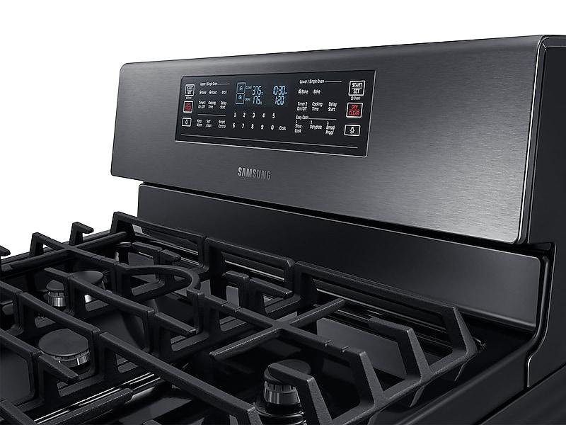 Samsung NX58M6850SG 5.8 cu ft. Smart Freestanding Gas Range with Flex Duo™ & Dual Door in Black Stainless Steel - Image 10