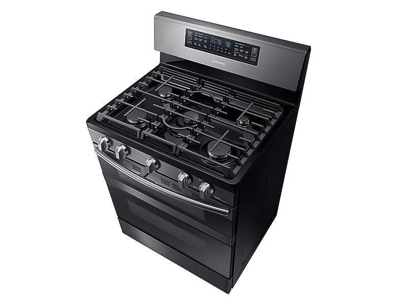 Samsung NX58M6850SG 5.8 cu ft. Smart Freestanding Gas Range with Flex Duo™ & Dual Door in Black Stainless Steel - Image 11