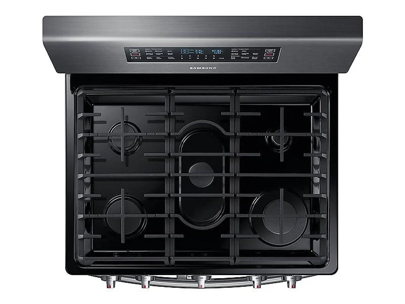 Samsung NX58M6850SG 5.8 cu ft. Smart Freestanding Gas Range with Flex Duo™ & Dual Door in Black Stainless Steel - Image 4