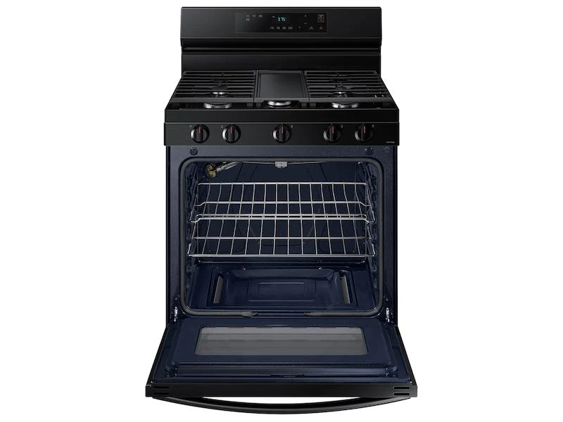 Samsung NX60A6111SB 6.0 cu. ft. Smart Freestanding Gas Range with Integrated Griddle in Black - Image 10