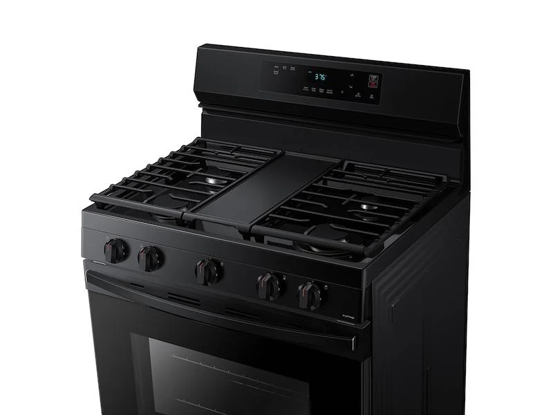 Samsung NX60A6111SB 6.0 cu. ft. Smart Freestanding Gas Range with Integrated Griddle in Black - Image 7