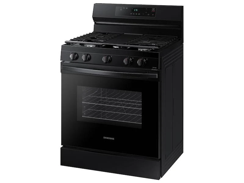 Samsung NX60A6111SB 6.0 cu. ft. Smart Freestanding Gas Range with Integrated Griddle in Black - Image 8