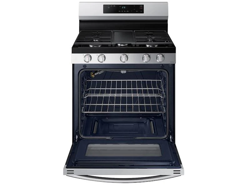 Samsung NX60A6111SS 6.0 cu. ft. Smart Freestanding Gas Range with Integrated Griddle in Stainless Steel - Image 10