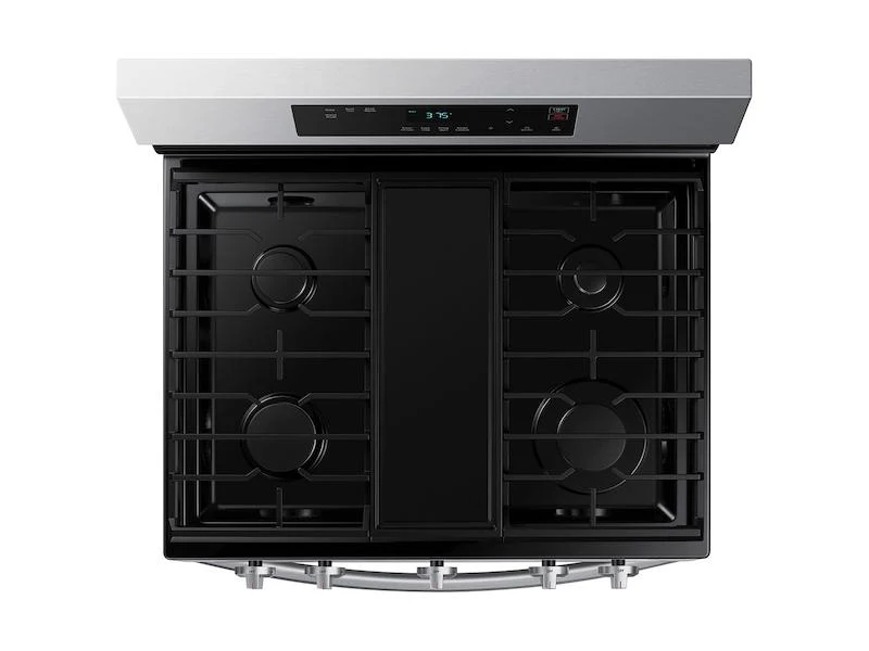 Samsung NX60A6111SS 6.0 cu. ft. Smart Freestanding Gas Range with Integrated Griddle in Stainless Steel - Image 5