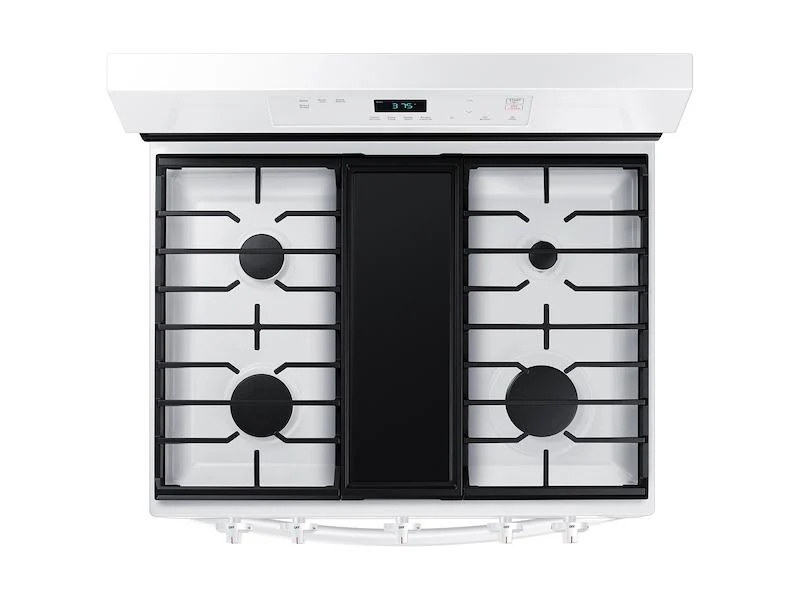 6.0 cu. ft. Smart Freestanding Gas Range with Integrated Griddle in White - Image 5