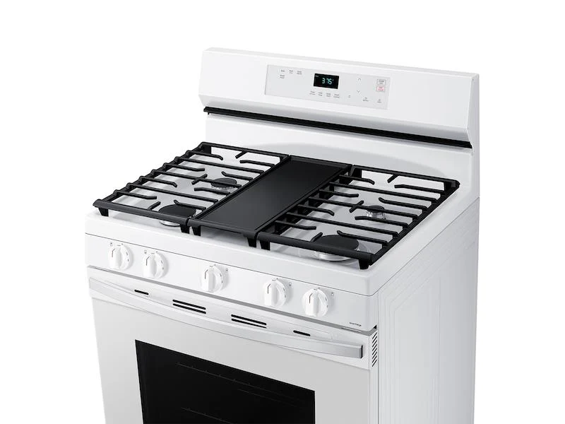 6.0 cu. ft. Smart Freestanding Gas Range with Integrated Griddle in White - Image 7