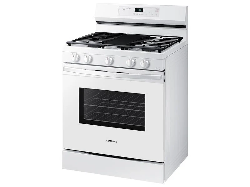 6.0 cu. ft. Smart Freestanding Gas Range with Integrated Griddle in White - Image 8