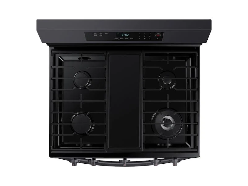 Samsung NX60A6311SG 6.0 cu. ft. Smart Freestanding Gas Range with 18K BTU Dual Power Burner & Self Clean in Black Stainless Steel - Image 5