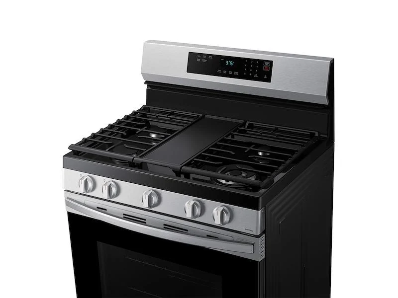 Samsung NX60A6311SS 6.0 cu. ft. Smart Freestanding Gas Range with 18K BTU Dual Power Burner & Self Clean in Stainless Steel - Image 7