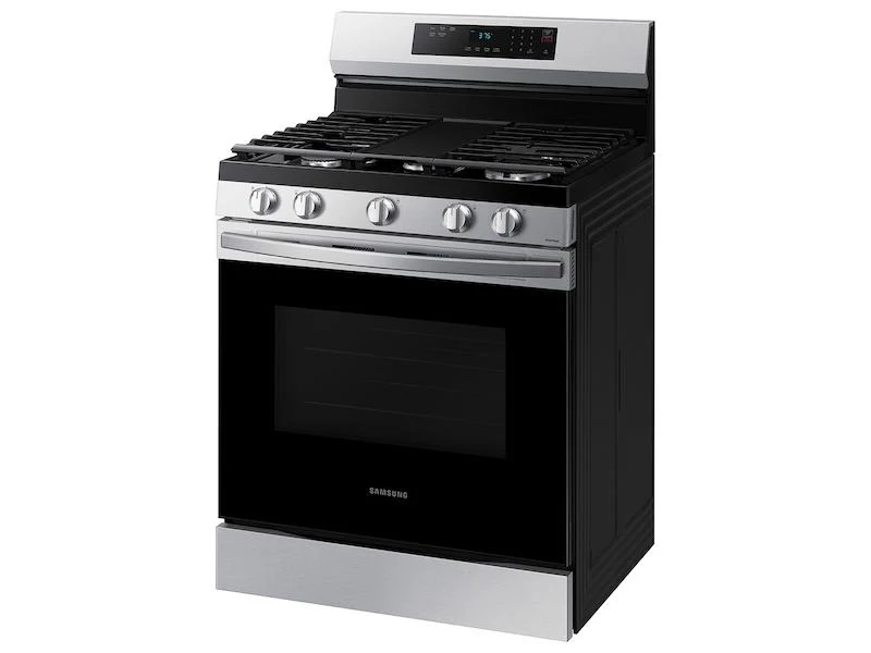 Samsung NX60A6311SS 6.0 cu. ft. Smart Freestanding Gas Range with 18K BTU Dual Power Burner & Self Clean in Stainless Steel - Image 8