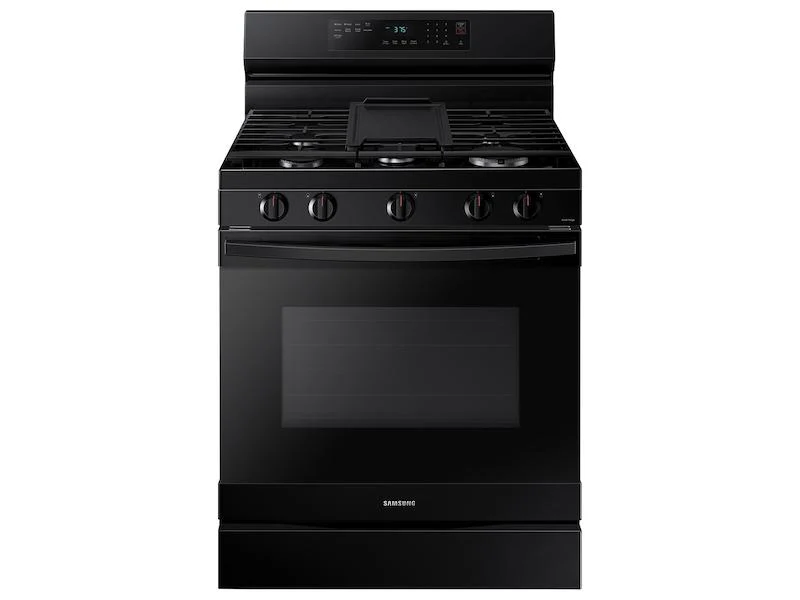 Samsung NX60A6511SB 6.0 cu. ft. Smart Freestanding Gas Range with Integrated Griddle in Black