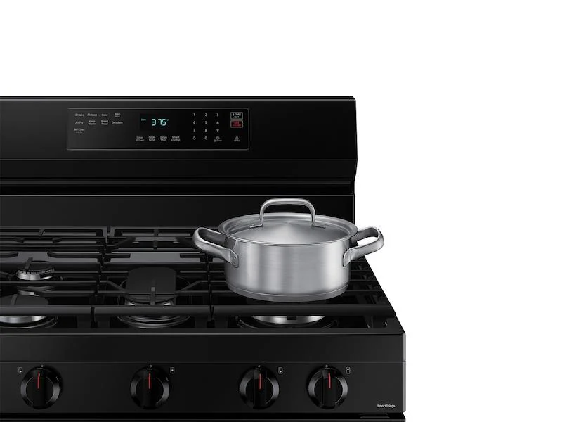 Samsung NX60A6511SB 6.0 cu. ft. Smart Freestanding Gas Range with Integrated Griddle in Black - Image 4