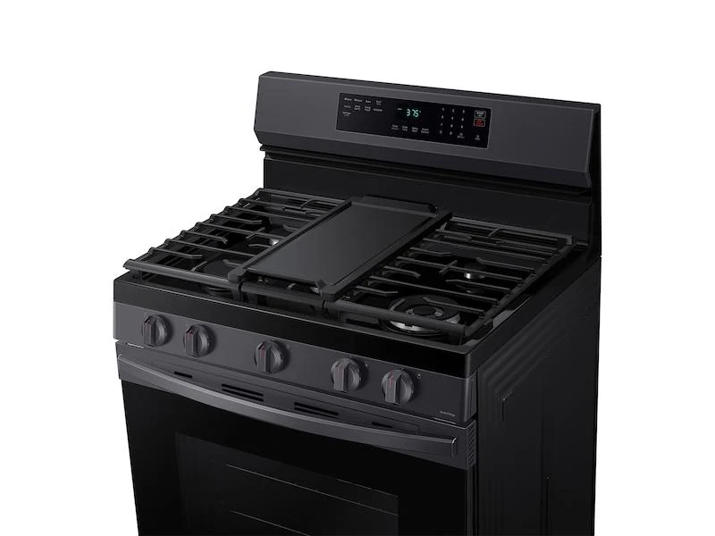 Samsung NX60A6511SG 6.0 cu. ft. Smart Freestanding Gas Range with No-Preheat Air Fry & Convection in Black Stainless Steel - Image 8