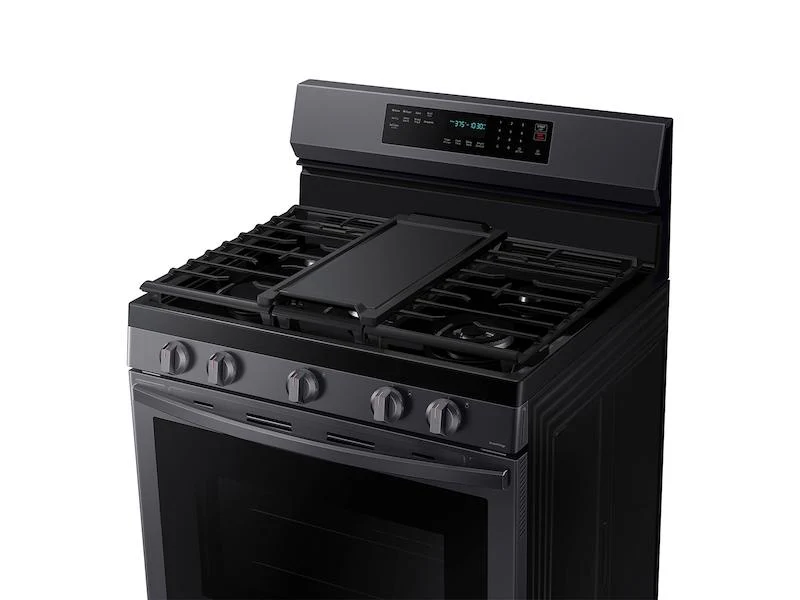 Samsung NX60A6711SG 6.0 cu. ft. Smart Freestanding Gas Range with No-Preheat Air Fry and Convection+ in Black Stainless Steel - Image 8