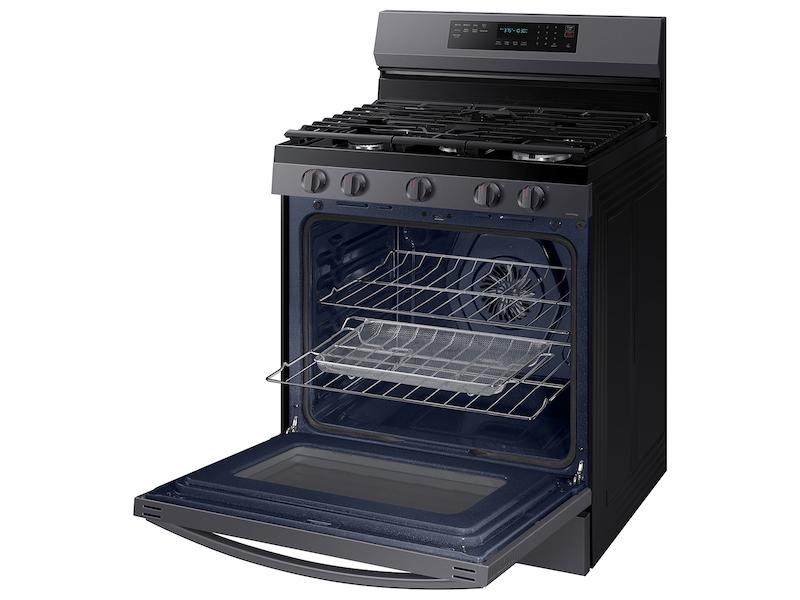 Samsung NX60A6711SG 6.0 cu. ft. Smart Freestanding Gas Range with No-Preheat Air Fry and Convection+ in Black Stainless Steel - Image 9