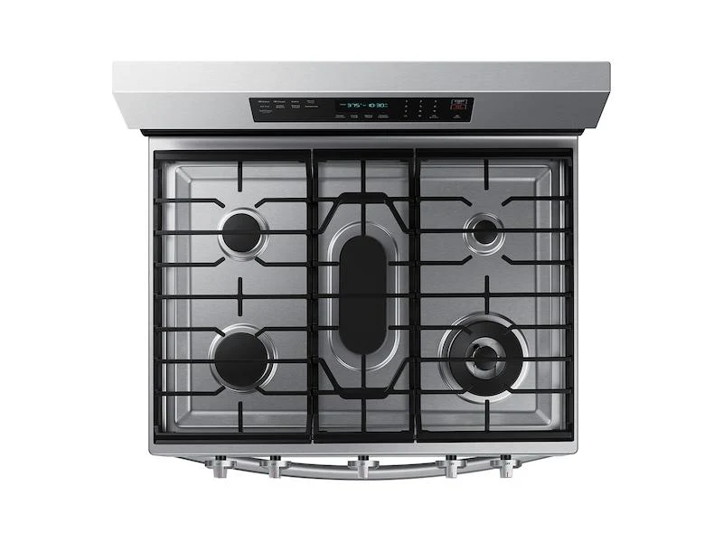 Samsung NX60A6711SS 6.0 cu. ft. Smart Freestanding Gas Range with No-Preheat Air Fry, Convection+ & Stainless Cooktop in Stainless Steel - Image 6