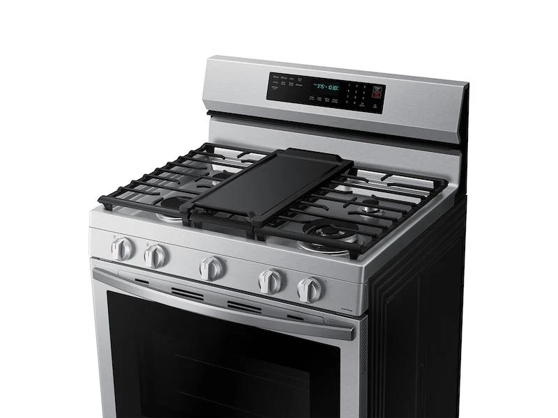 Samsung NX60A6711SS 6.0 cu. ft. Smart Freestanding Gas Range with No-Preheat Air Fry, Convection+ & Stainless Cooktop in Stainless Steel - Image 8