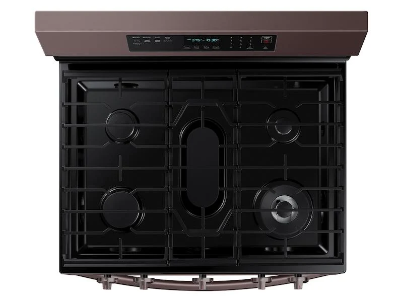 Samsung NX60A6711ST 6.0 cu. ft. Smart Freestanding Gas Range with No-Preheat Air Fry, Convection+ & Stainless Cooktop in Tuscan Stainless Steel - Image 4