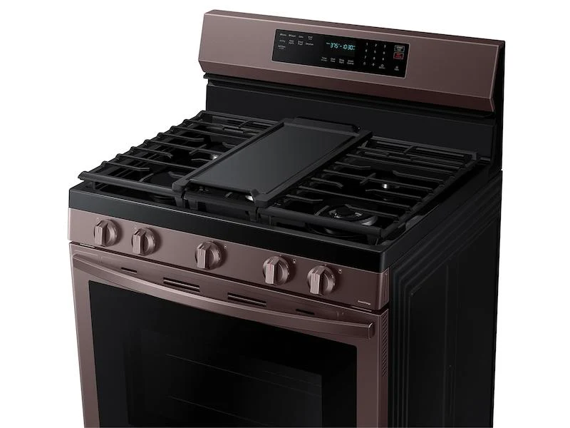 Samsung NX60A6711ST 6.0 cu. ft. Smart Freestanding Gas Range with No-Preheat Air Fry, Convection+ & Stainless Cooktop in Tuscan Stainless Steel - Image 6